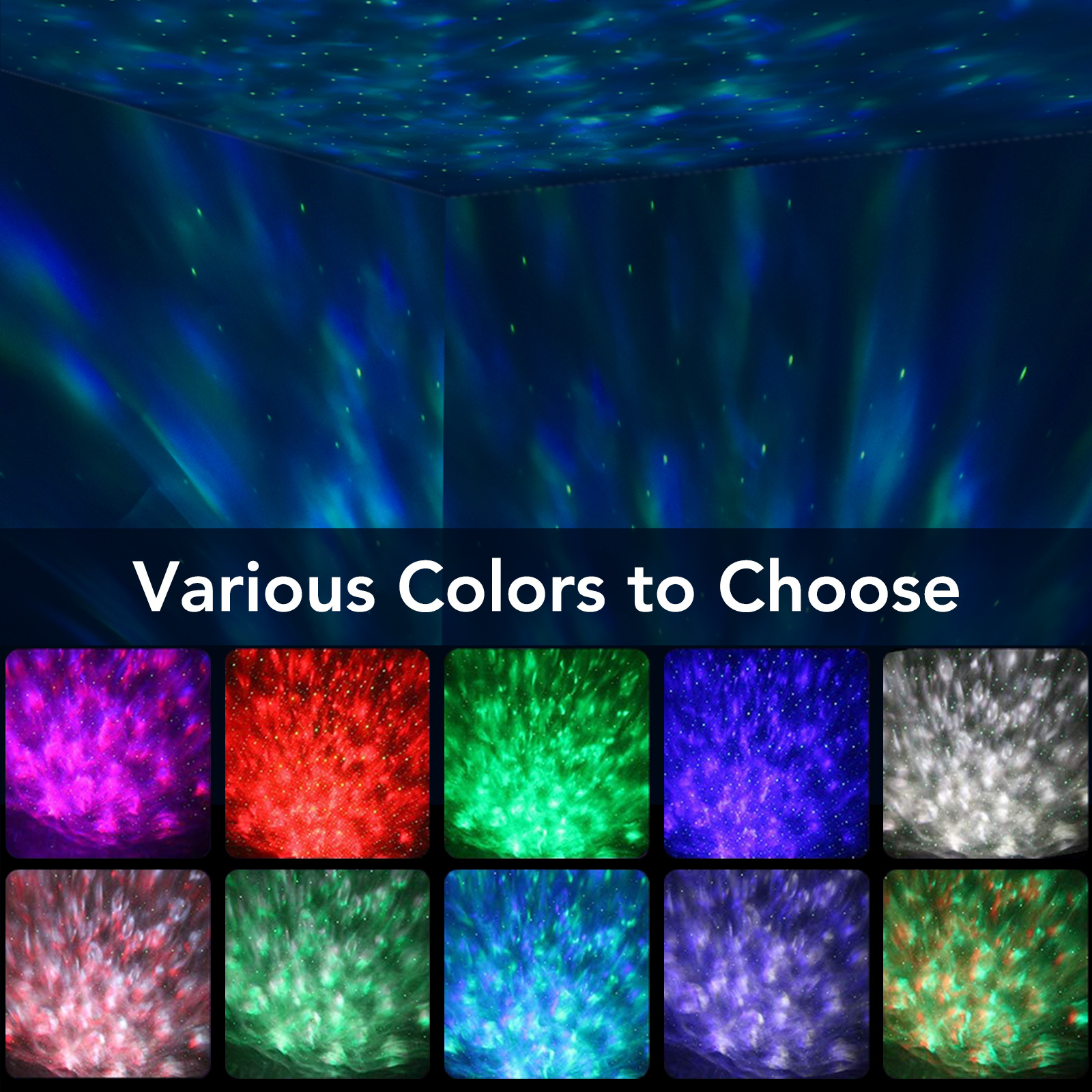 Galaxy Projector Night Light – Smart RGB Room Lamp