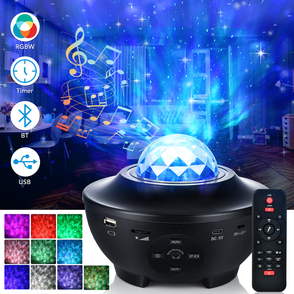 Galaxy Projector Night Light – Smart RGB Room Lamp
